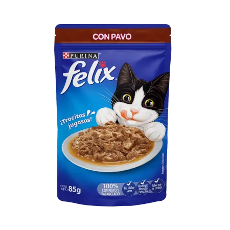 comida para gato felix classic sabor pavo