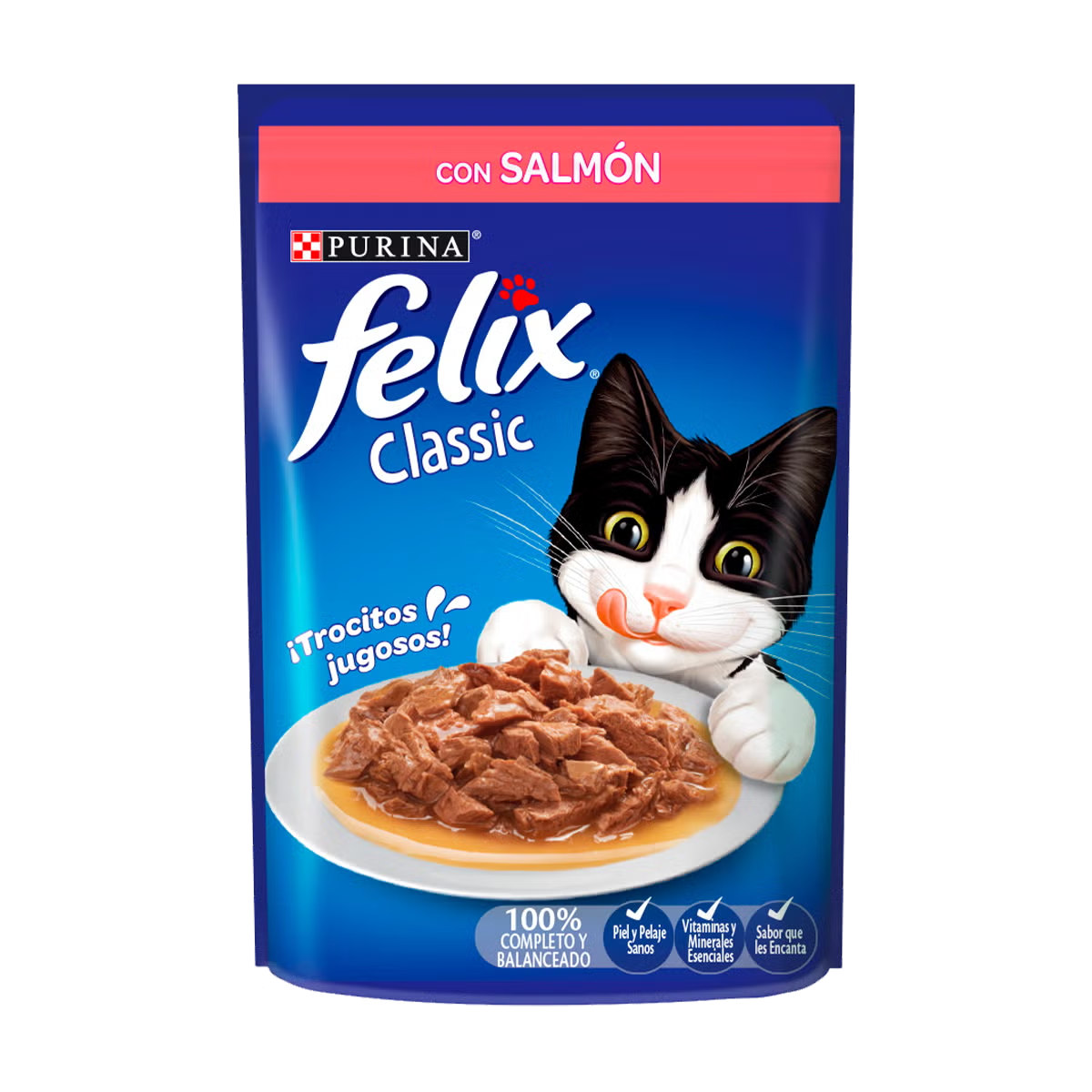 comida para gato felix classic sabor salmón